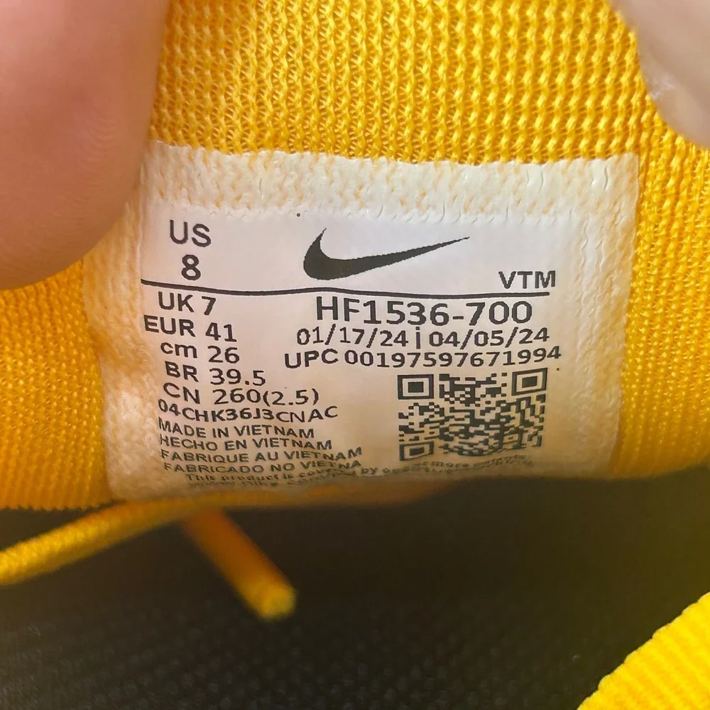 Nike Air Zoom Pegasus 41 Mens Running Shoes Yellow Black HF1536-700 Size 8